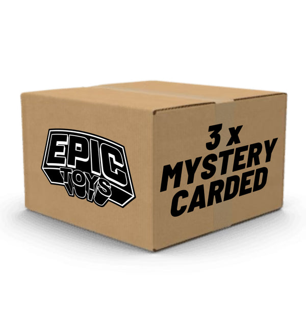 3 X Mystery Carded Figures