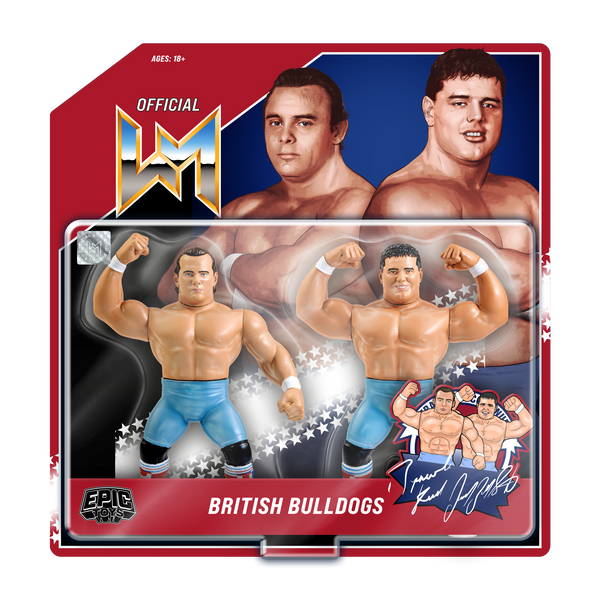 *Damaged Card* Wrestling Megastars 2-Pack - The British Bulldogs